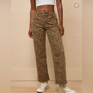 NWT American Eagle Stretch High Waisted Leopard Print Pants